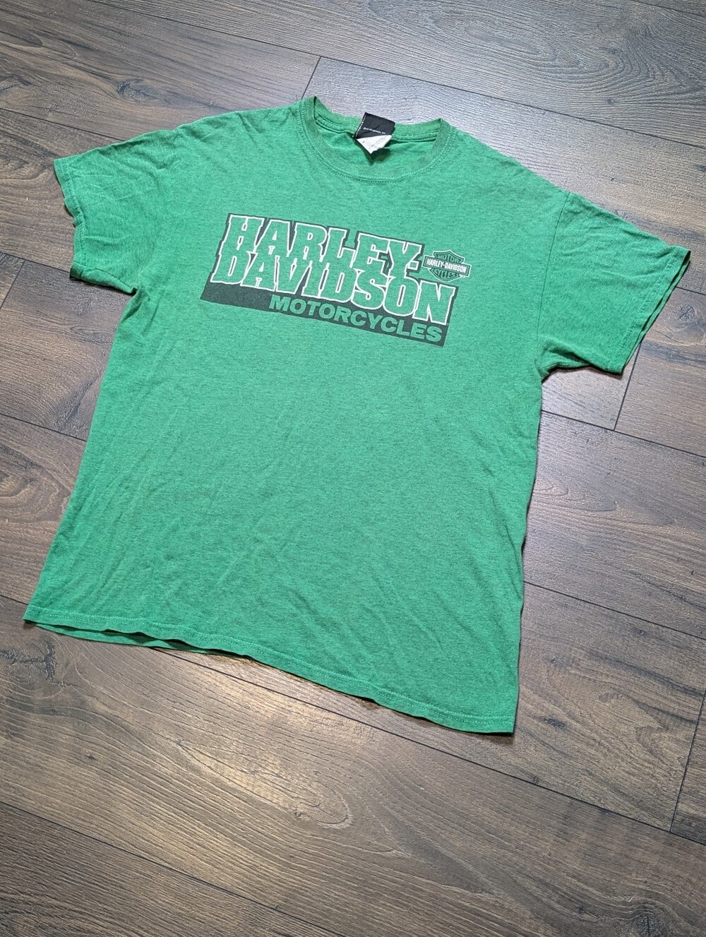 Harley-Davidson Of Tampa Green Graphic Logo Short Sleeve Tee Size Medium